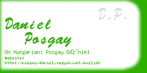 daniel posgay business card